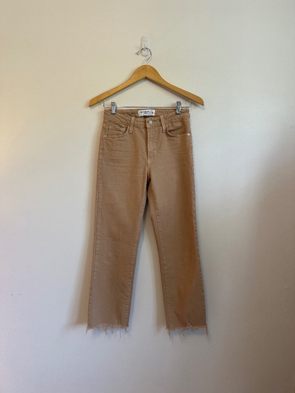 Just Black Denim Straight Leg Tan Jeans | Size 24